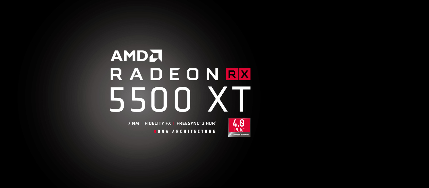 Placa de Vídeo Gamer PowerColor Radeon RX5500 XT 4GB DDR6 128 Bits -AXRX5500XT 